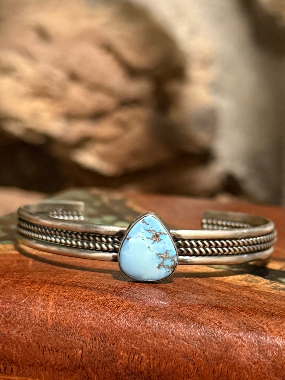 Navajo Handmade Golden Hill Cuffs