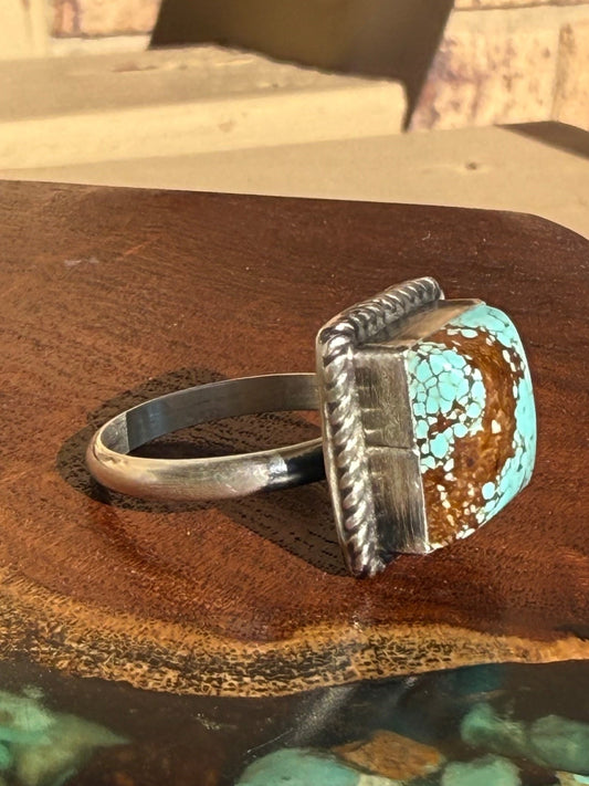 Navajo Handmade Mine 8 Adjustable Ring