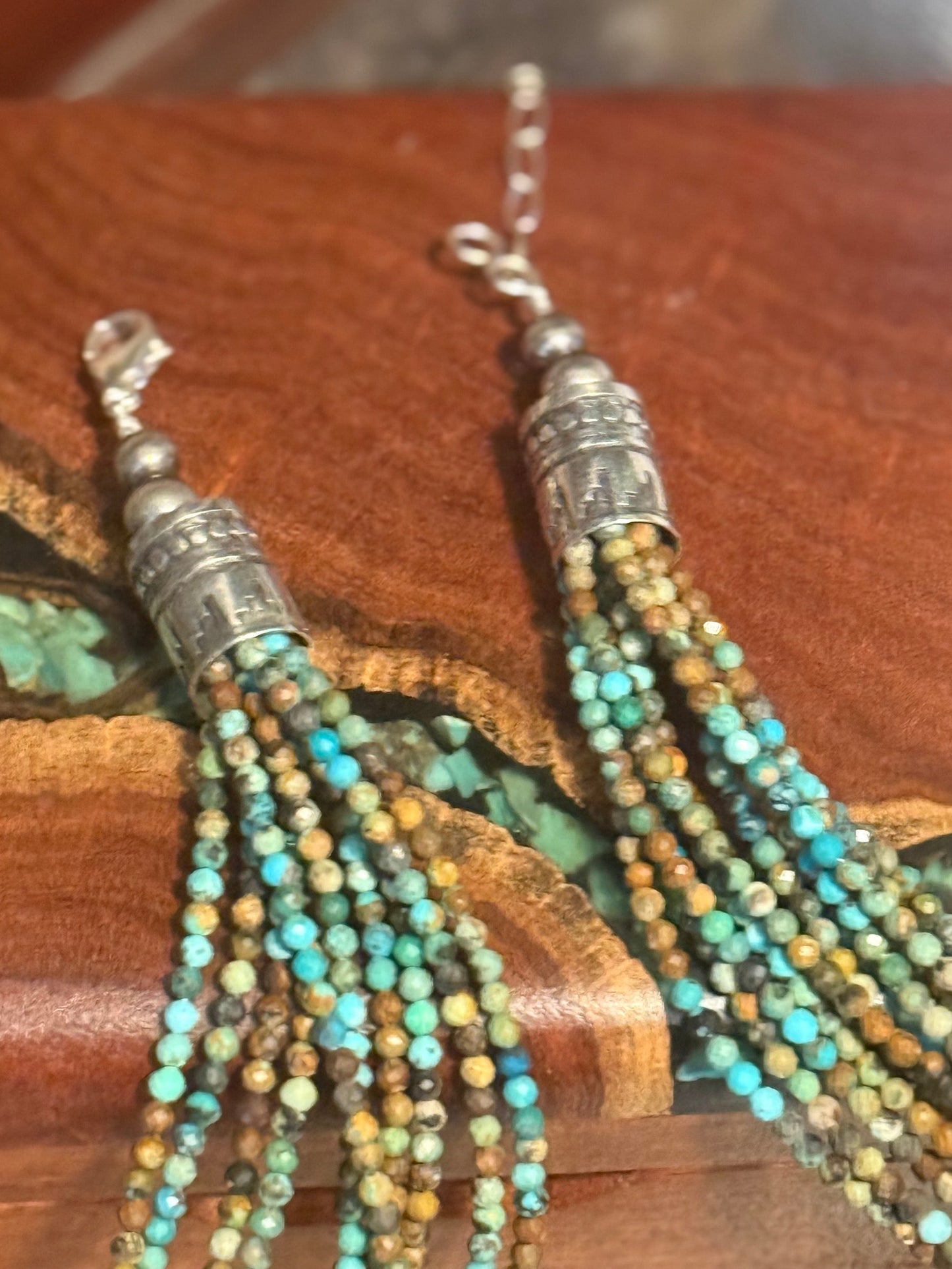 Multiple Strand Turquoise Bead Necklace