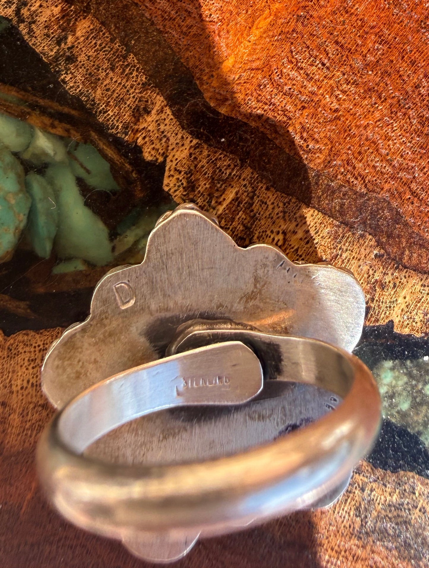 Kingman Turquoise Star Ring Adjustable