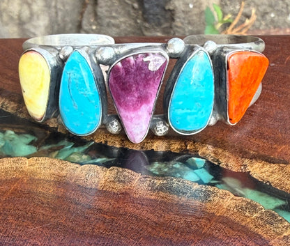 Augustine Largo Multi Color Five Stone Bracelet
