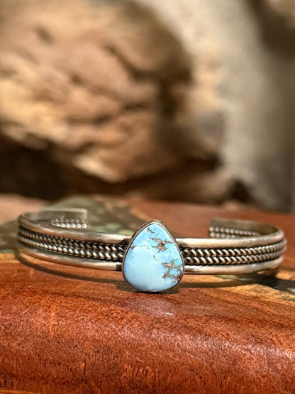 Donovan Skeet Navajo Handmade Golden Hill Cuffs