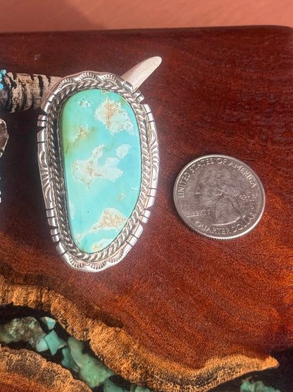 Navajo Hamdmade Royston Turquoise Ring