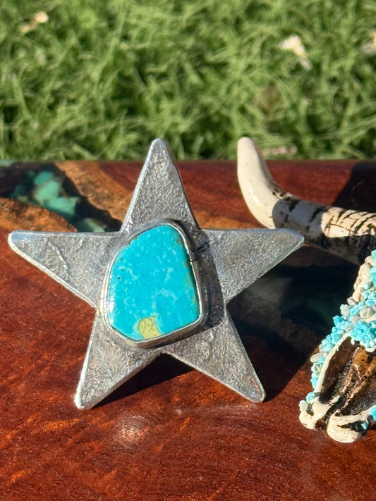 Zuni Handmade AdjustableStar Ring