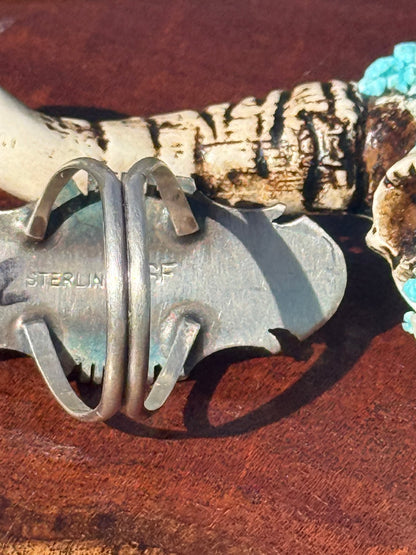 Navajo Handmade Mine 8 Turquoise Ring