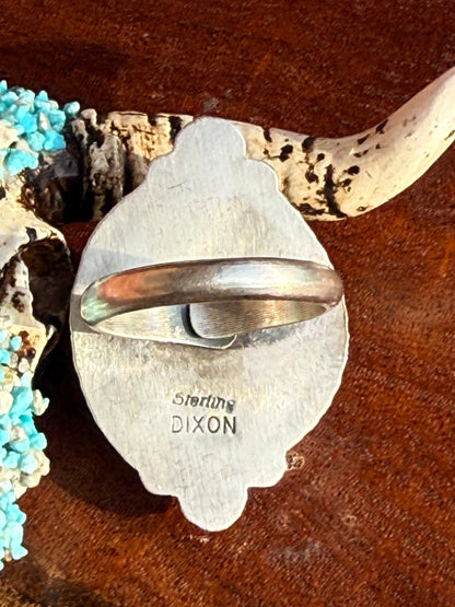Navajo Hamdmade Royston Turquoise Adjustable Ring