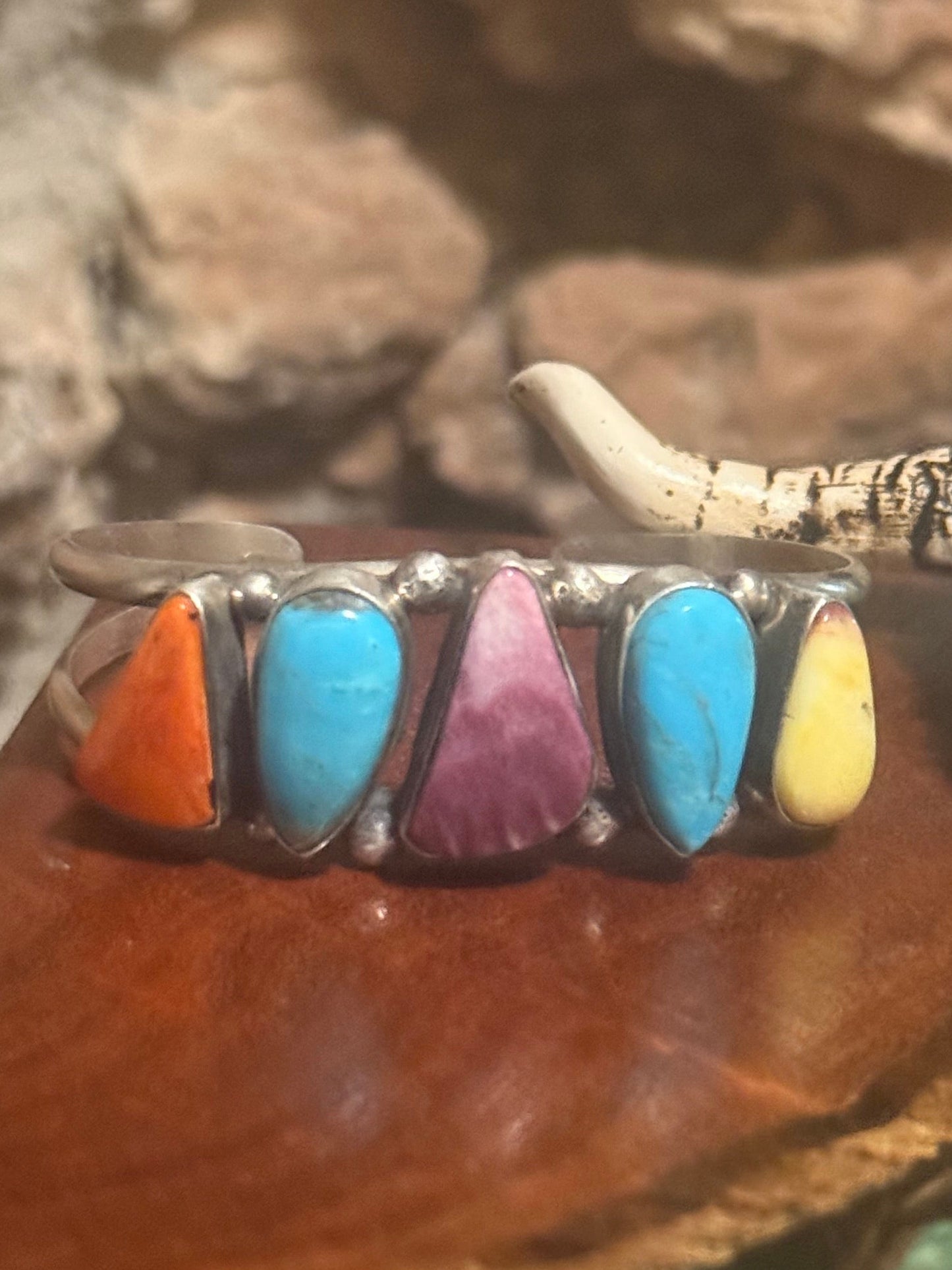 Augustine Largo Multi Color Five Stone Bracelet