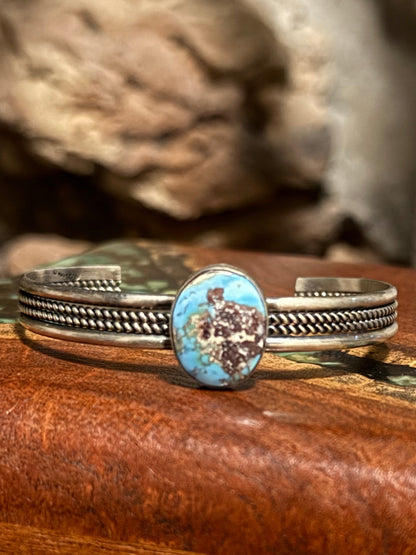 Donovan Skeet Navajo Handmade Golden Hill Cuffs