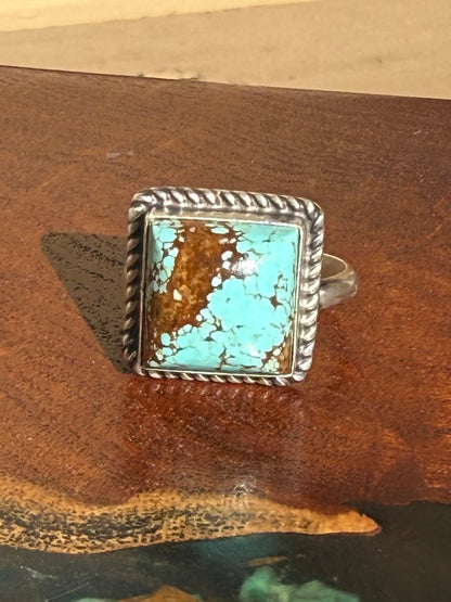 Navajo Handmade Mine 8 Adjustable Ring