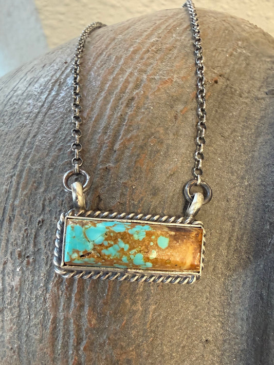 Navajo Handmade Mine 8 Turquoise Bars