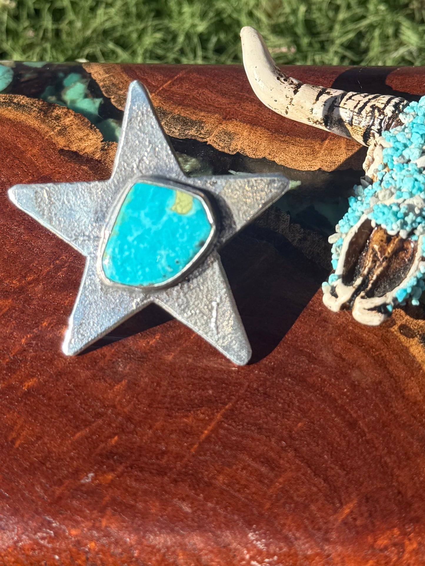 Zuni Handmade AdjustableStar Ring