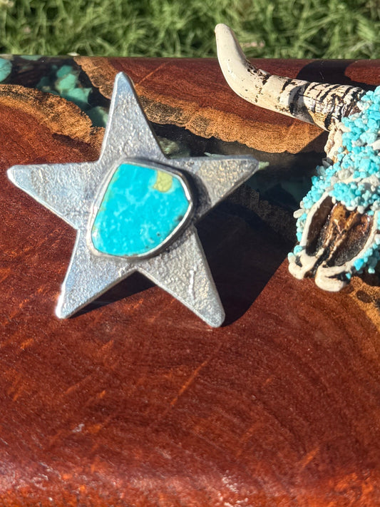 Zuni Handmade AdjustableStar Ring