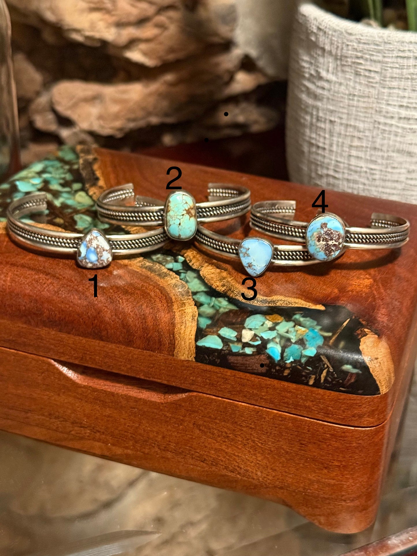 Navajo Handmade Golden Hill Cuffs